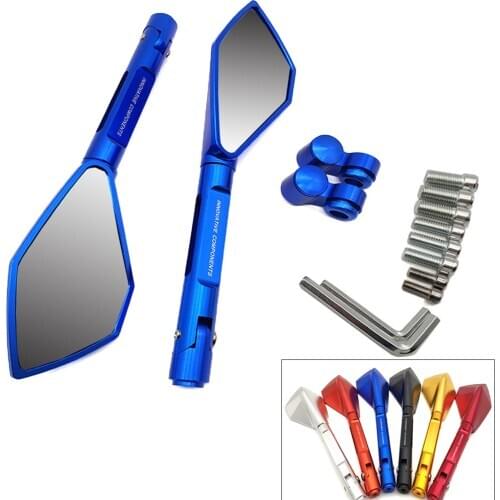 CNC Universal Motorcycle Mirror Rearview Side Mirrors Motorbike Accessories For Yamaha fzr 400 FZ1 FZ6 FAZER XSR 700 900 TDM 900