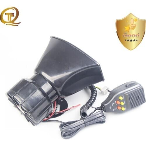 Universal 12V Car Amplificador Megaphone Police Siren Sound Horn 24V Boat Loudspeaker Tone Speaker Alarm Recording PA MIC System
