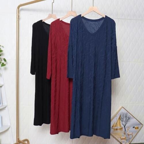 Fdfklak Spring Summer Dress Women Nightgowns Modal Soft Loose Home Clothes Ladies Sleepwear Nightdress Large Size Nightshirt