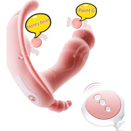 Wearable Butterfly Dildo Vibrator Adult Sex Toys for Women G Spot Clitoris Stimulator Wireless Remote Control Vibrator Panties