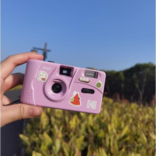 KODAK Vintage Retro M35 35mm Reusable Film Camera Yellow / Mint Green / Blue /Pink/ Red With Kodak Fuji Film