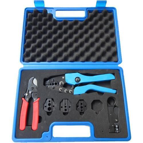 AN-05H-5A2 High Quality Combination Tools in plastic box with AN-05H Crimper LS-206 Cutter LS-312B Stripper and die sets