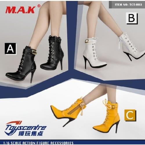 1/6 TCT-003 high-heeled boots sandals medium tube womens boots various colors 12-inch womens dolls are available in stock