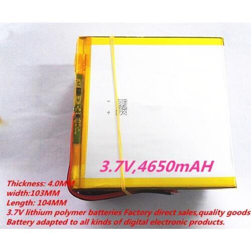 1PCS Tablet pc 3.7V,4650mAH (polymer lithium ion battery) Li-ion battery for tablet pc 10 inch 40103104