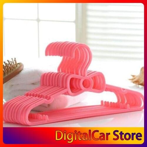 10pcs Set Childrens Bow Hanger Home Baby Clothes Hanger