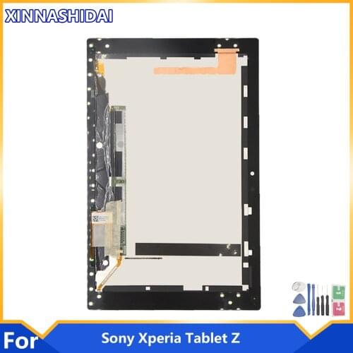 100%Tested For Sony Xperia Tablet Z 10.1 SGP311 SGP312 SGP321 LCD Display Touch Screen Digitizer Panel Assembly with Frame