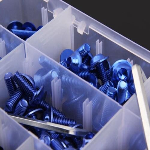 195PCS/Set CNC Alloy Fairing Bolts Kit Bodywork Screws Nut For Suzuki GSXR GSX R 600 750 1000 K1 K2 K3 K4 K5 K6 K7 K8 K9 7 color