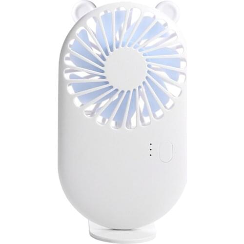 2pcs Lovely Mini Fan Summer Outdoor Personal Cooling Fan 3-Speed Girls Boys Mini Fan