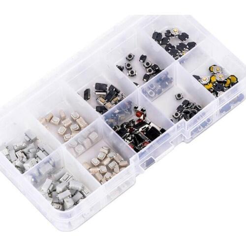 250pcs/box 10 Models Car Remote Control Tablet Micro Switch Key Touch Tactile Push Button Component
