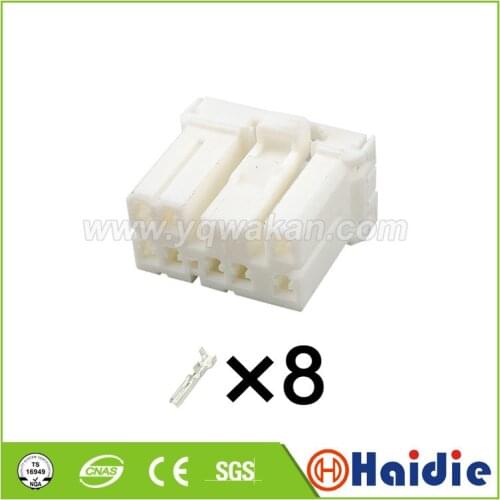 Free shipping 2sets tyco auto 8pin plastic housing plug wiring harness female connector 173850-1