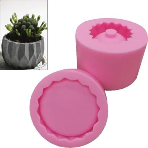 Succulents Flowerpot Epoxy Resin Mold DIY Crafts Casting Tool Concrete Planter Pot Silicone Mould