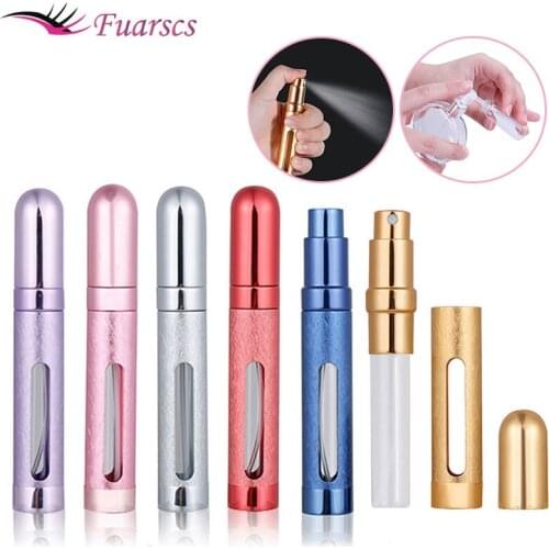 12ML Mini Perfume Bottle Atomizer Refillable Perfume Spray Bottle Portable Travel Aluminum Cosmetic Empty Spray Scent Pump Tool