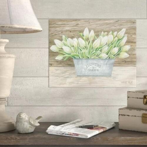 Canvas Paintings Flowers White Garden View Gift Wall Art HD Print Poster Home Decor Modular Pictures For Bedroom No Framework