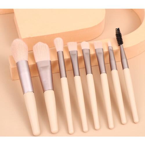Makeup Brushes 8PCS/SET Pro Pink Brush Set Powder EyeShadow Blending Eyeliner Eyelash Eyebrow Make up Beauty Cosmestic Brushes