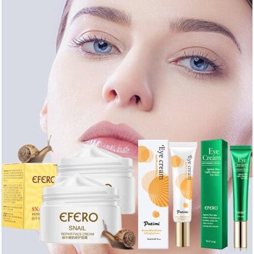 2pcs/set Collagen Eye Cream Anti Wrinkle Remove Eye Bags Anti Dark Circles Eye Care Essence Against Puffiness Smooth Eye Serum