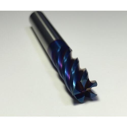 HRC65 flat tungsten carbide end mill diameter 14/16/18/20mm*length 100mm 5 flutes CNC machine square milling cutter