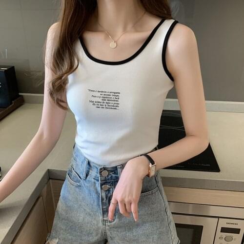 Summer Sexy Camisole Tops Solid Color sleeveless Korean camisole woman tops