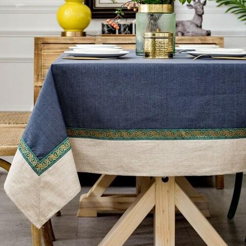 New Beginning Linen Tablecloths On The Table