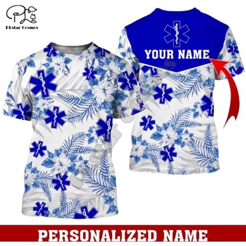PLstar Cosmos Newest Emergency Medical Service EMS 3D Print T-shirt Harajuku Streetwear Men/Women Short Sleeve Drop Shipping E33