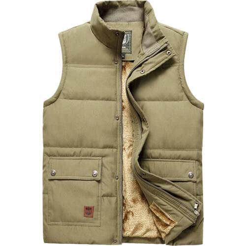 2019 New Mens Jacket Sleeveless Vests Autumn Multi Pockets Travels Photographer Vest Male Khaki Military Jacket Waistcoat 5XL