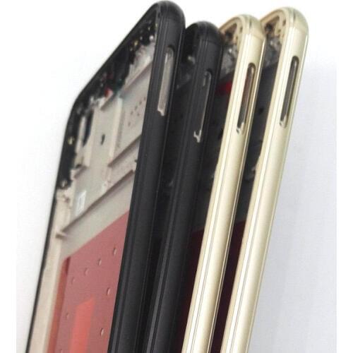 New Original Front Bezel Middle Frame Housing Cover LCD Holder for HUAWEI P20 Lite Nova 3E Side Power Volume Button