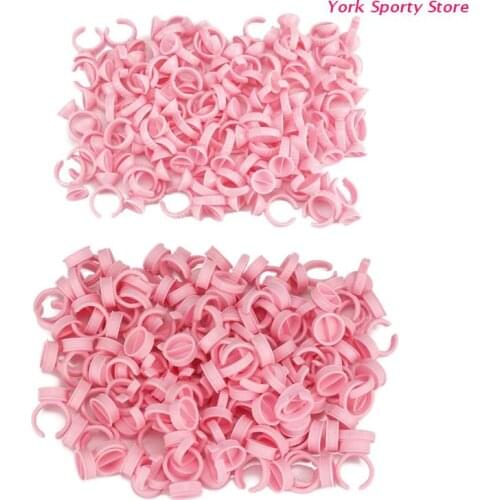 Semi Permanent Makeup Fake Lashes Fanning Cup Makeup Pigment Holder 100Pcs Plastic Ring Cups Container