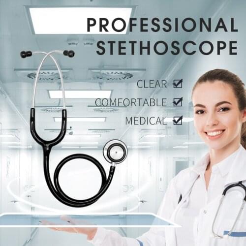Professional Stethoscope Doctors Nurses Medical Stainless Steel Stethoscope Cardiology Dual Head Blood Pressure Estetoscopio