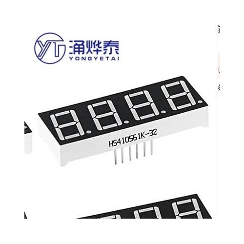 With clock point 0.56 inch digital tube 4 bit common shade / common yang bright red digital display tube 12Pin