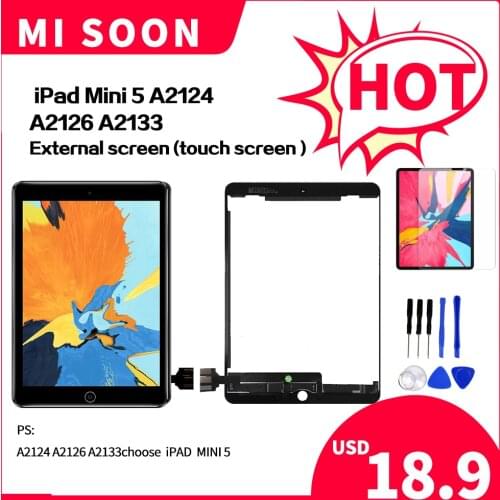 For iPad Mini 5 Mini5 A2124 A2126 A2133 LCD External Screen Diaplay 100% No Dead Pixel Replacement Disassemble with tools