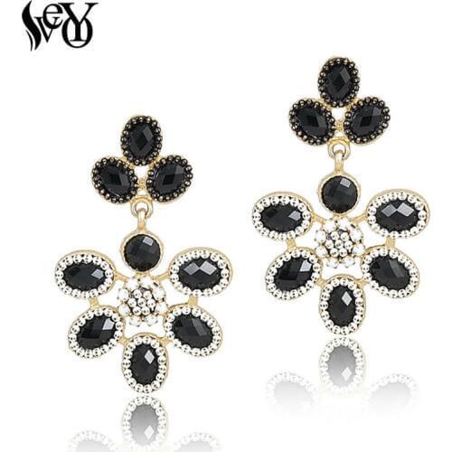VEYO Acrylic Drop Earring Fashion Black Earrings New Arrival Style For Girls Women Jewelry