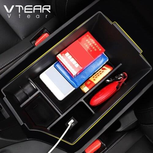 Vtear For Infiniti Qx50 Storage Box Container Holder Car-styling Tray Clapboard Accessories Decoration Interior Parts Organizer