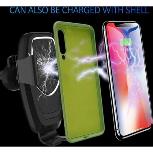 High quality New K80 Car Wireless Charger 10W Fast Charging Outlet Car Gravity Mobile Phone Bracket 2 In 1 Car accessories