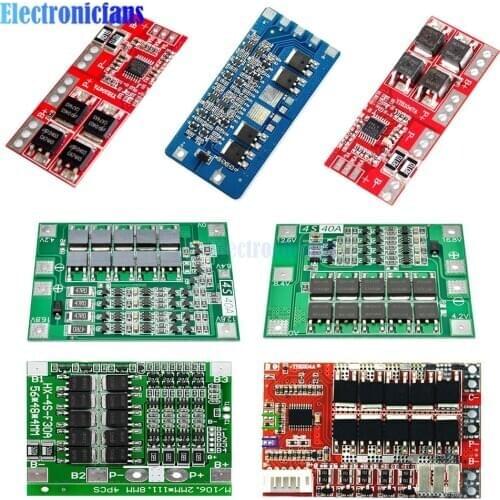 4S 15A 20A 30A 40A 50A 100A Lithium Iron Phosphate Battery Protection Board Protection Circuit Charge Board Module with Balance