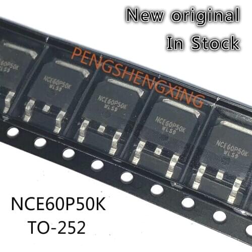 10PCS/LOT NCE60P50K 60V50A TO-252 NCE60P50 New original spot hot sale