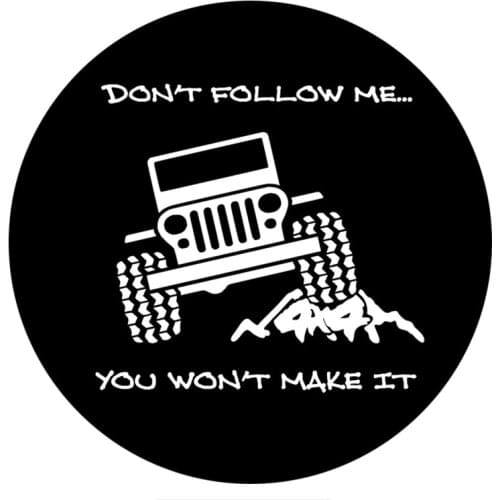 14x14cm don't follow me ,you won't make it 4x4 SUV car sticker funny colorful auto automobile decals 1 piece