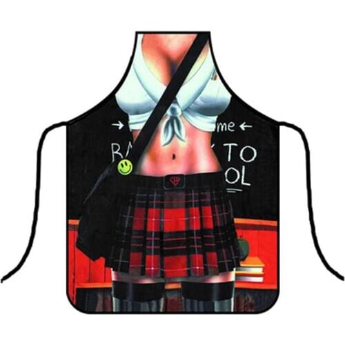 3D Funny Students Aprons Women Apron Dinner BBQ Party Cooking Apron Adult Baking Accessories Funny Gifts For Men WQ293