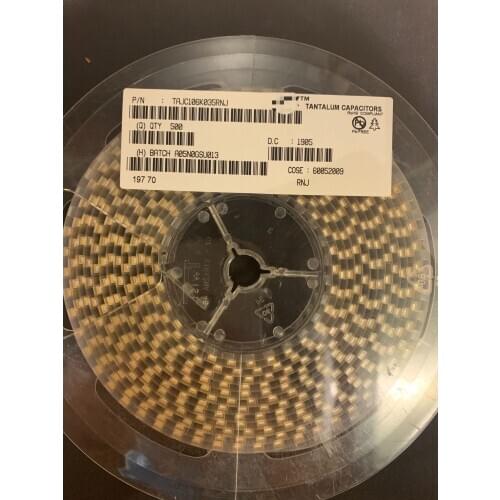 500pcs/lot TAJC106K035 TAJC106K035RNJ Chip tantalum capacitor 106K 10UF 35V C type 6032 100% SMD Original free shipping