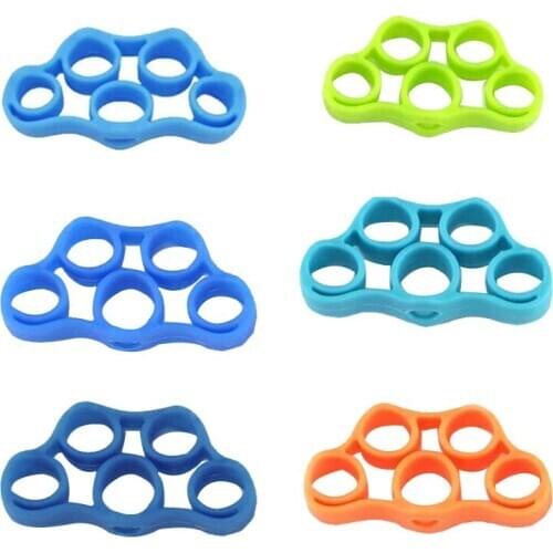 6 Pack Hand Grip Strengthener, Finger Stretcher,Hand Bands Resistance ,Grip Strength Trainer Exercise and Rock Climbing