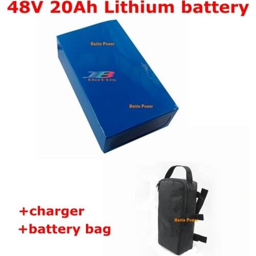 48V 20AH battery 1000W 48v Electric Bike batteria for Electric Scooter Smart Two Wheel + 54.6v 3A charger + Bag