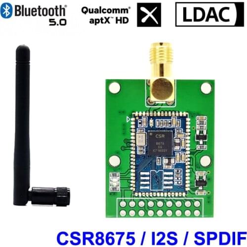CSR8675 Bluetooth 5.0 IIS SPDIF Aptx Aptx-HD LDAC Digital Audio Receiver Module Hifi DIY I2S Wireless Adapter 24bit/96kHz