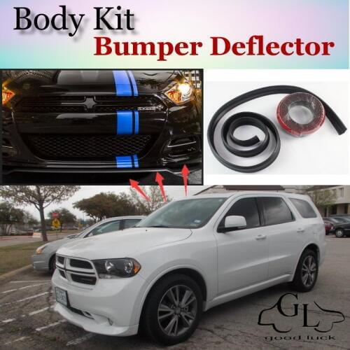Bumper Lip Deflector Lips For Dodge Durango MK3 2011~2015 Front Spoiler Skirt For TG Friends Car Tuning View / Body Kit / Strip