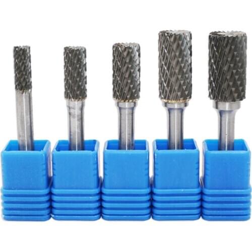 Tungsten Rotary File Solid Rotary Bur Set Grinding Engraving Bits Cutting Buffing Tools for Machinery Automobile Shipbuilding