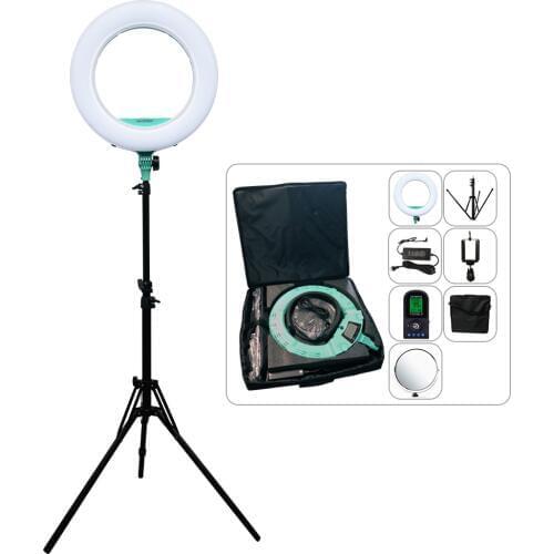 Yidoblo AX-480EII LCD Screen RC Makeup Tattoo Photography Ring lamp 18" 240PCS LED Ring Light Bio-color Adjustable LED Lamp Kit