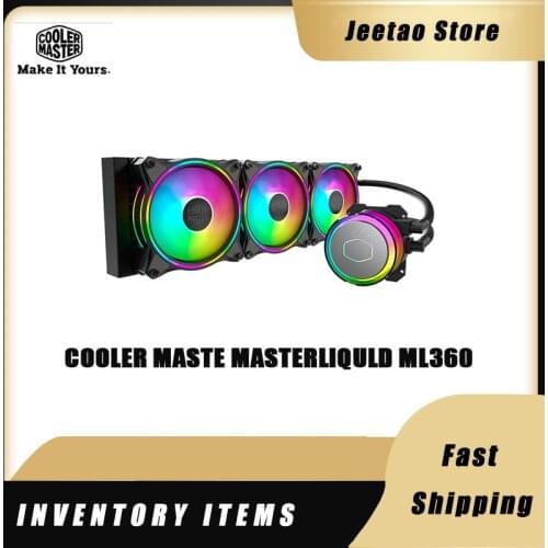 Cooler Maste MASTERLIQULD ML360 ILLUSION CPU Liquid Cooler 120mm 5V Addressable ARGB HALO Quiet Fan For 115X AM4 With Controller