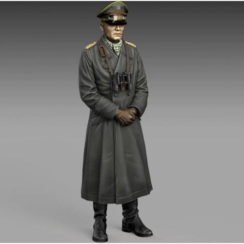 1/35 Resin Model Kit figure GK Soldier, Officer Standing soldier, Military theme WWII, Unassembled and unpainted kit