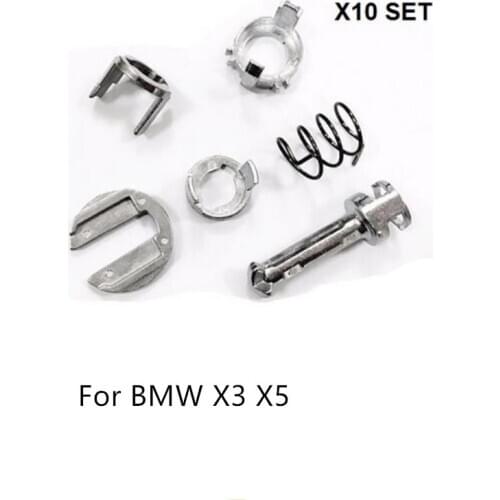 X10 Set Door Lock Barrel Cylinder Repair Kit FOR BMW X5 E53 & 2003-2010 E83 X3 2.5L 3.0L 4.4L 4.6L 4.8L 1999-2006 New