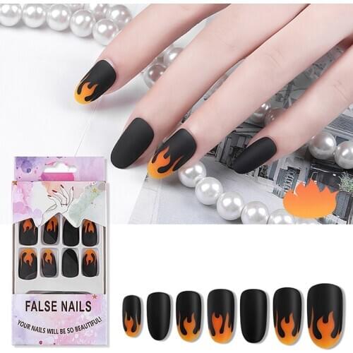 24pcs/set False Nail Tips Full Cover Fake Nail Tips Nail Art False Nail Tips For Manicure For Salon Tips Nail Decoration Tools