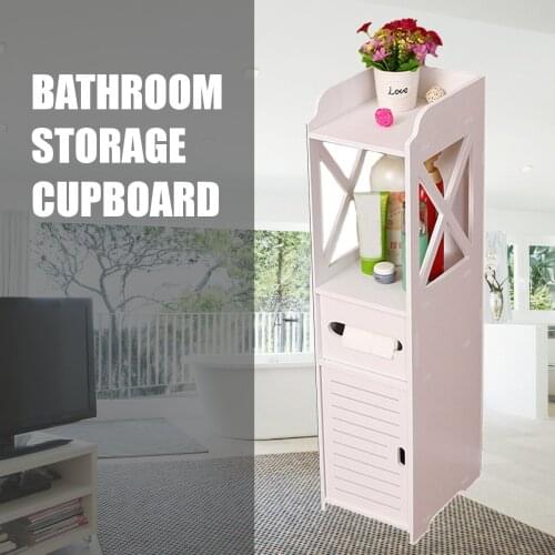 Bathroom Vanity Floor Standing Shelf Storage Cabinet Washbasin Shower Corner Shelf Sundries Home Furniture Storage Racks