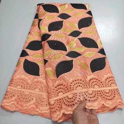 Latest swiss lace fabric african lace fabric 2021 high quality lace 100%cotton embroidery nigerian dry lace dubai fabric 5yards