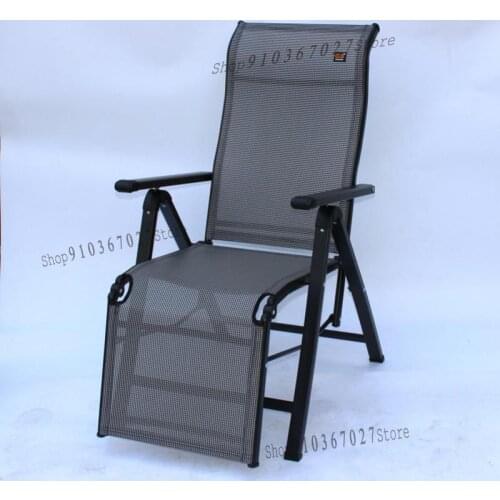 Genuine Folding Chair Lunch Break Siesta Recliner Office Chair Old Man Chair Multifunctional Adjustable Thickening Type